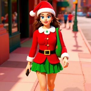 3D Cartoon Style Christmas