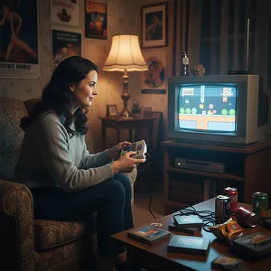 90s Gaming Scene Generator