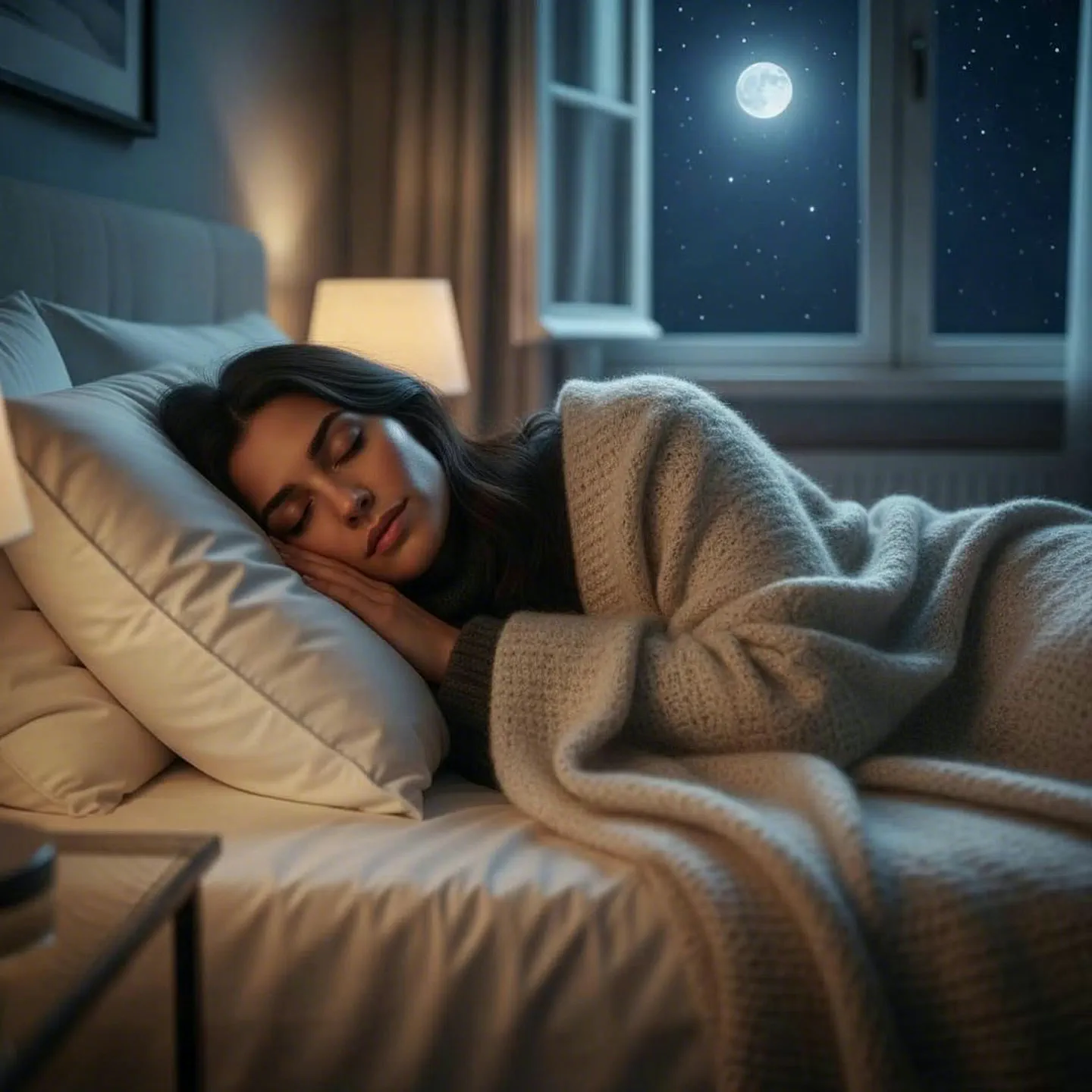 Santa Giving Gift From Window