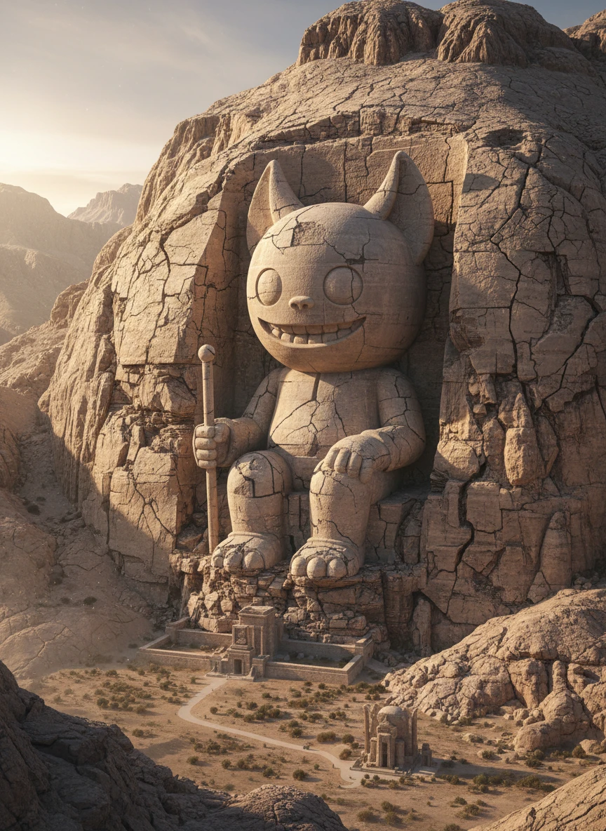 Ancient Labubu Stone Guardian
