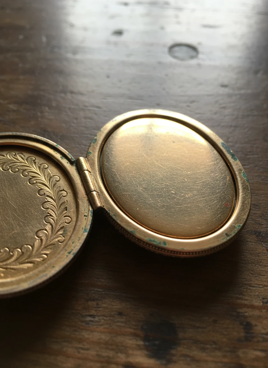 Antique Gold Locket Pendant