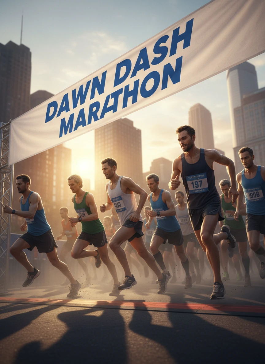 Charity Marathon Event Poster