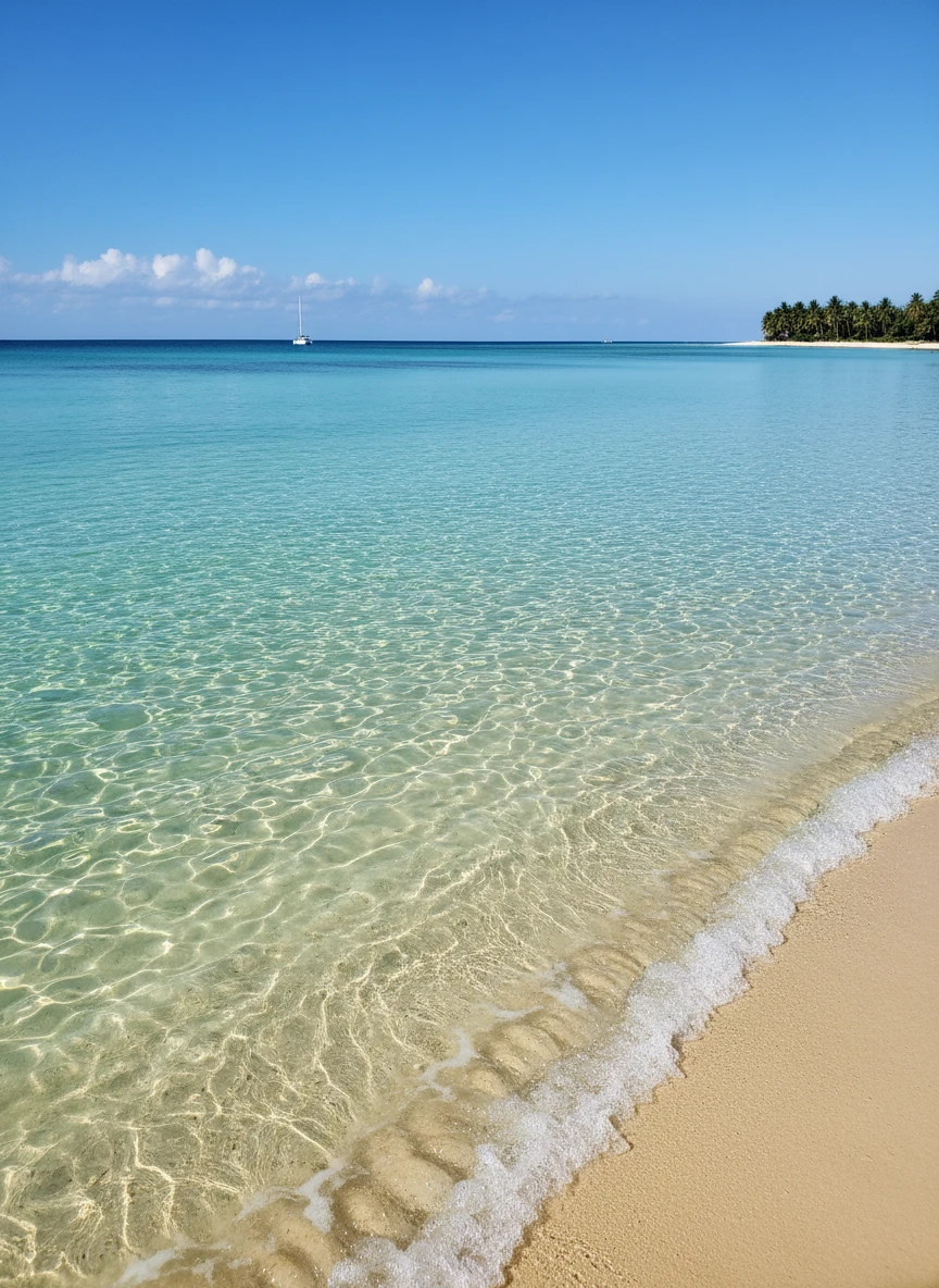 Crystal Clear Shallow Beach