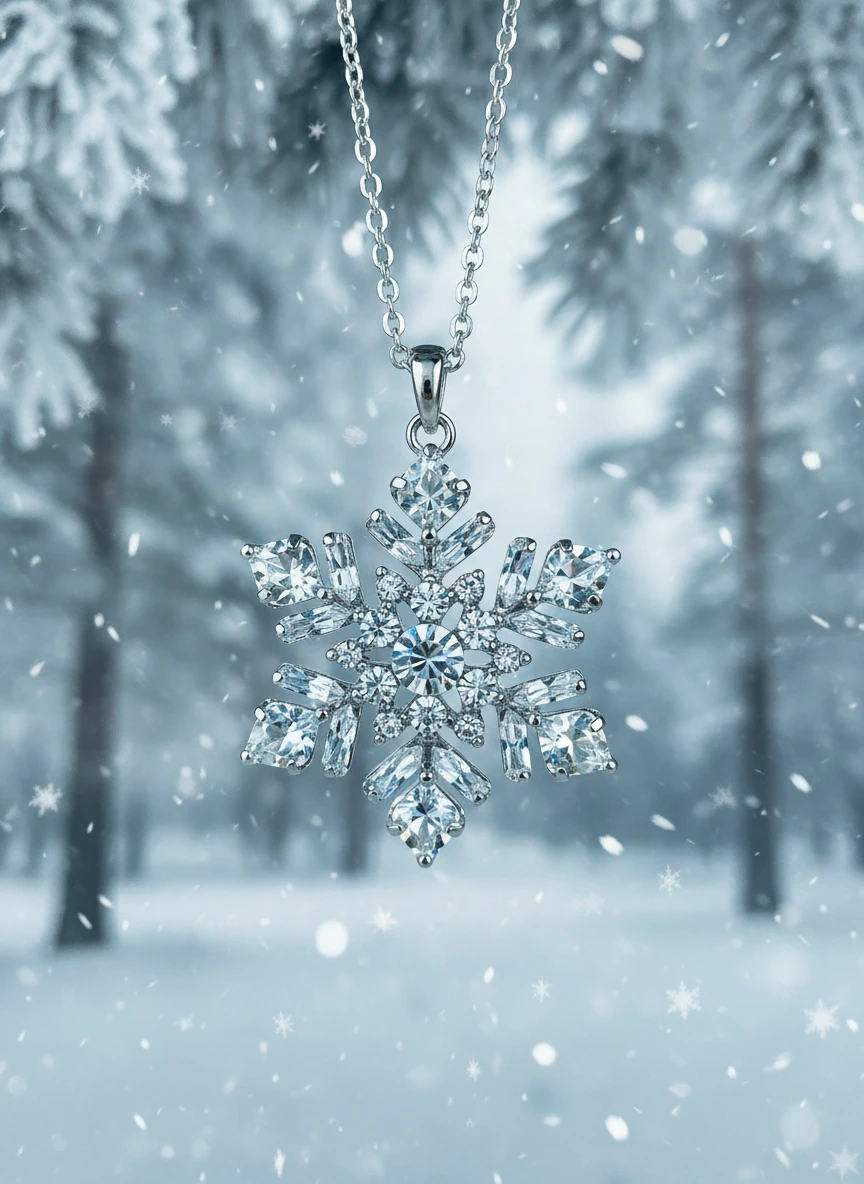 Crystal Snowflake Necklace
