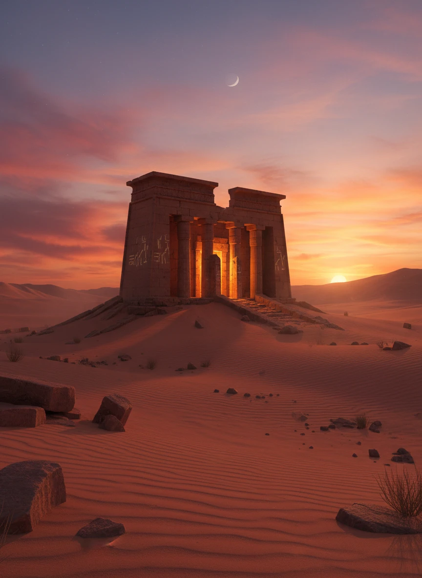 Desert Twilight Temple