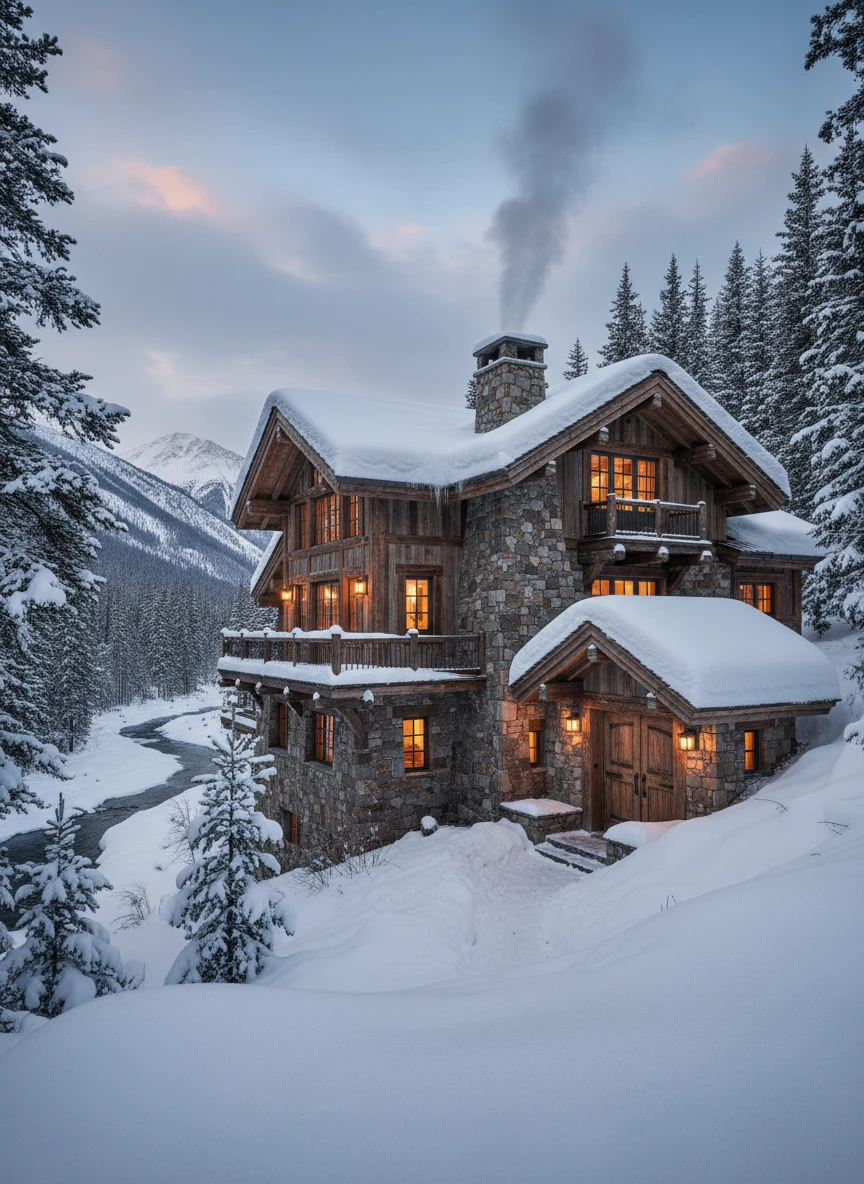 Mountain Wooden House