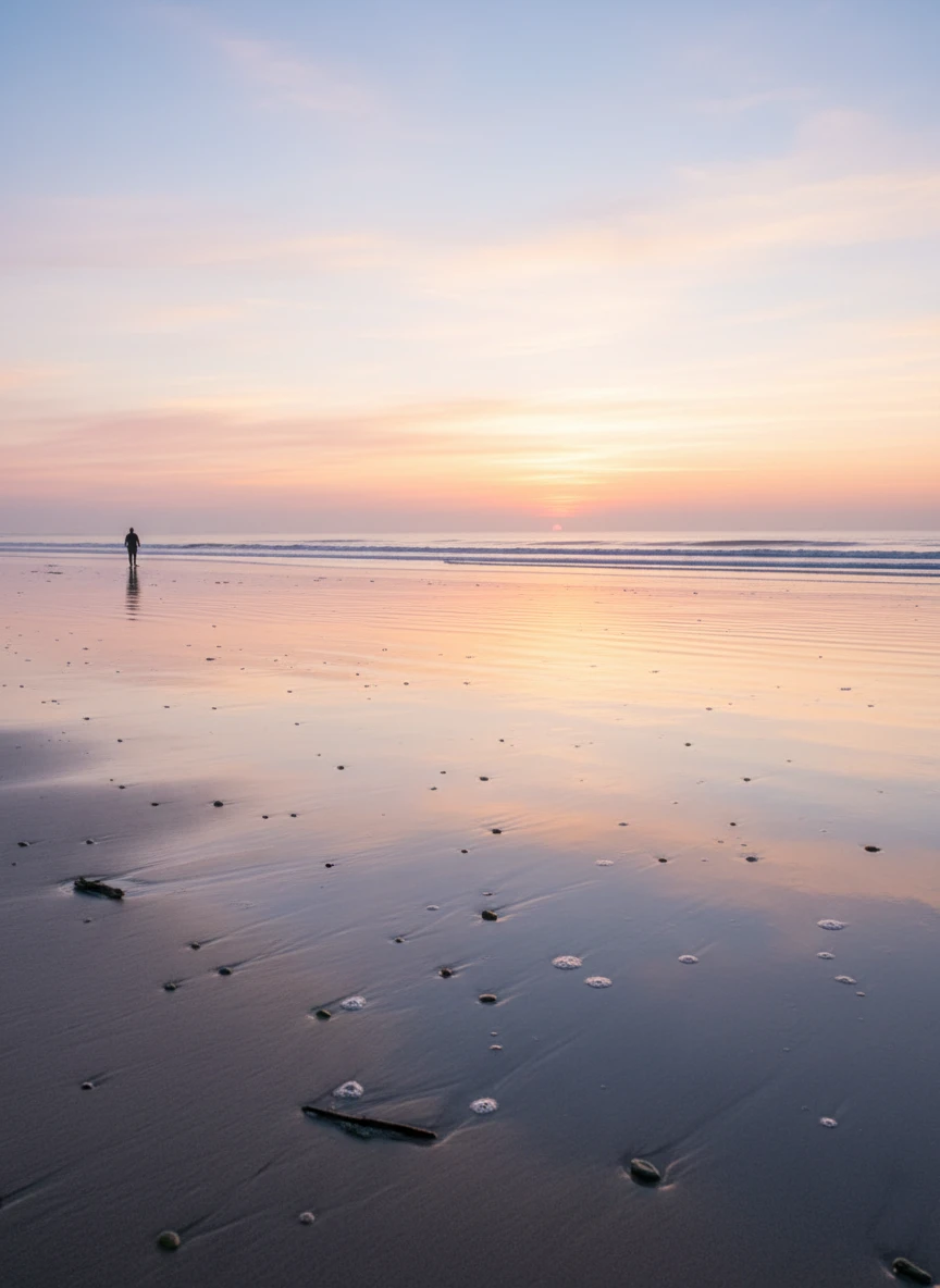 Stormy Coastal Beach