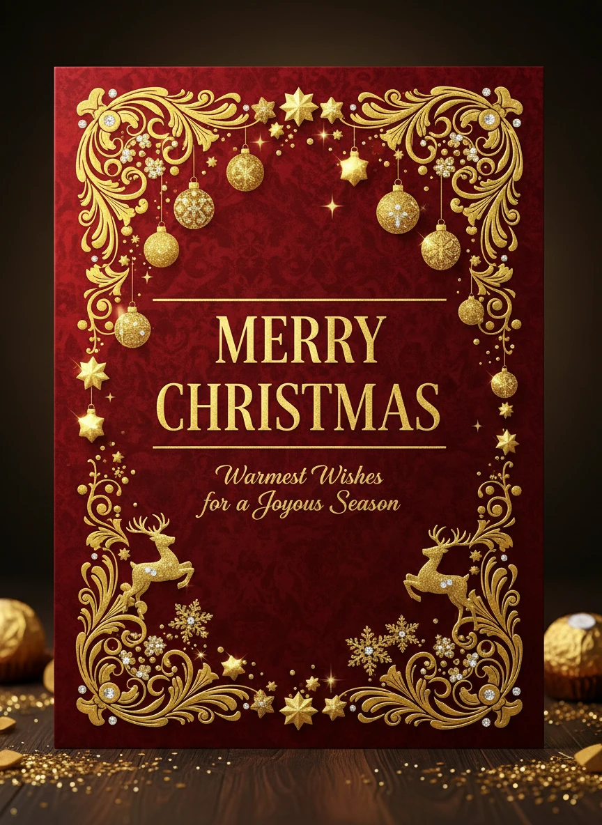 luxurious Christmas Card