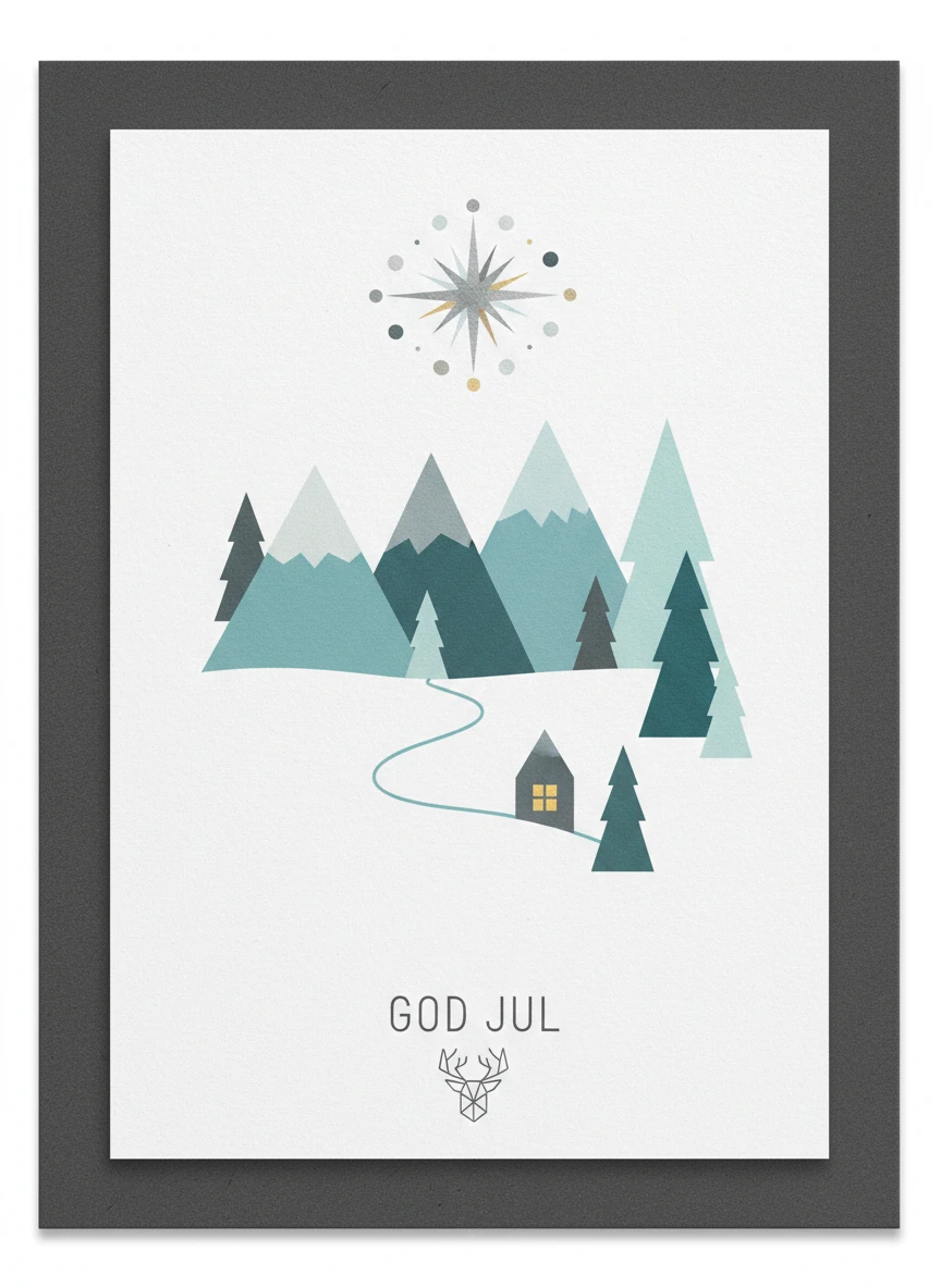 Nordic Minimalist Christmas Card